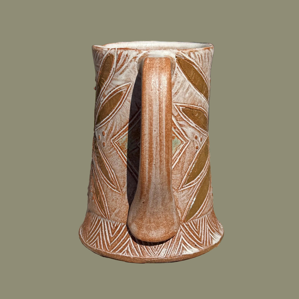 Carved Leaf Mug