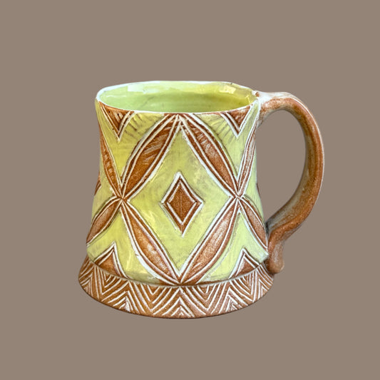 Chartreuse Diamond Mug