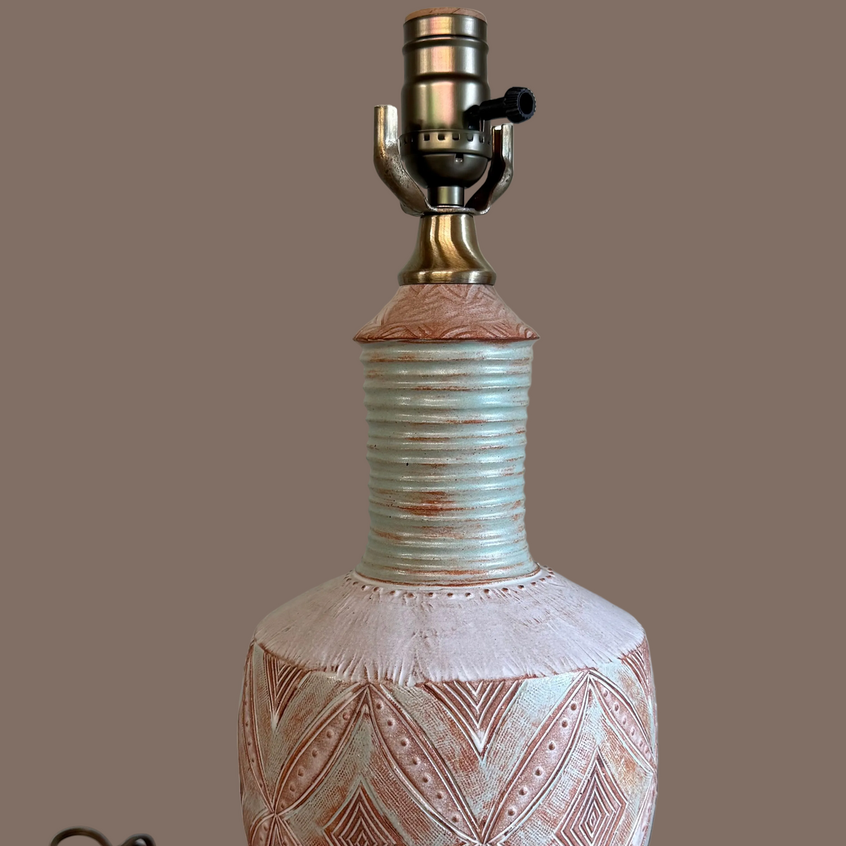 Aqua Diamond Lamp