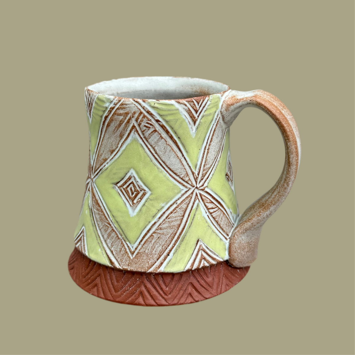 Chartreuse Diamond Mug