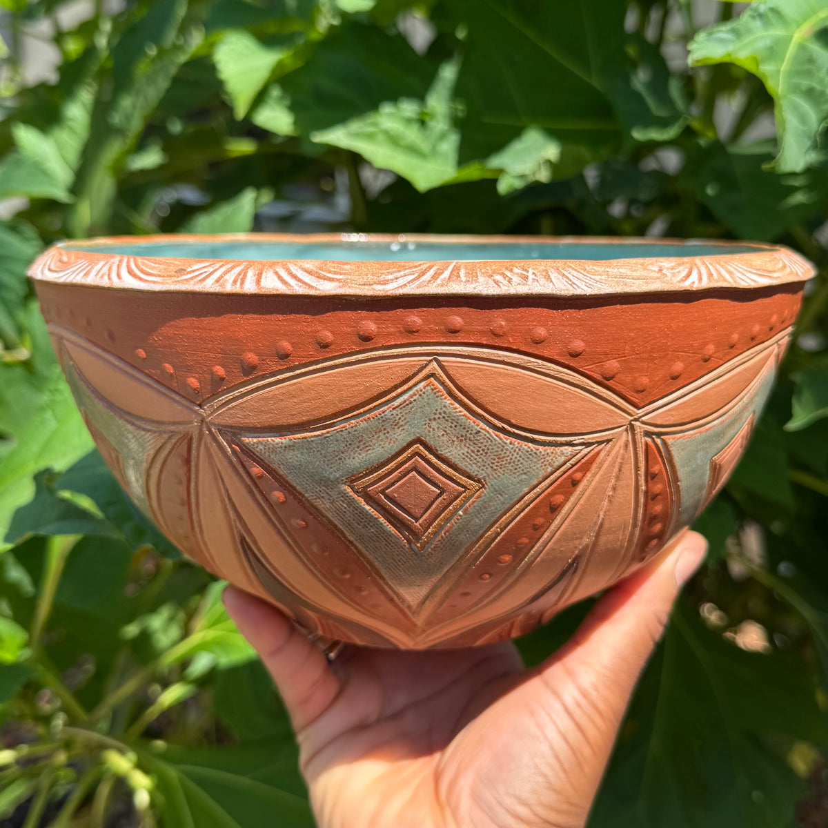 Earth Tone Serving Bowl