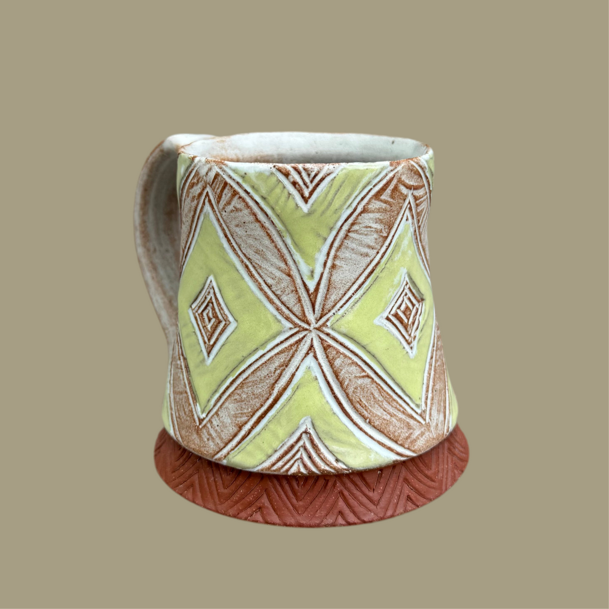 Chartreuse Diamond Mug