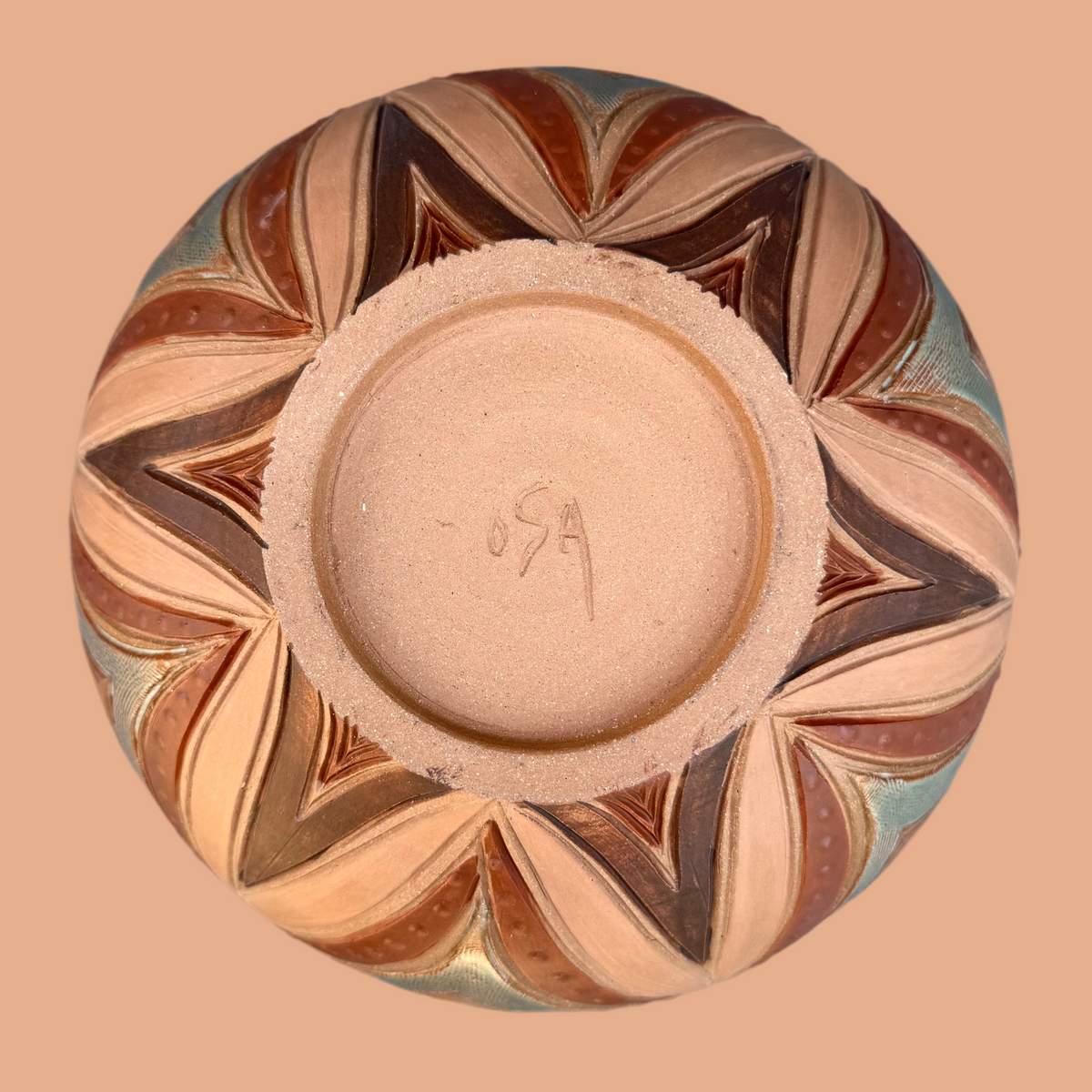 Earth Tone Serving Bowl