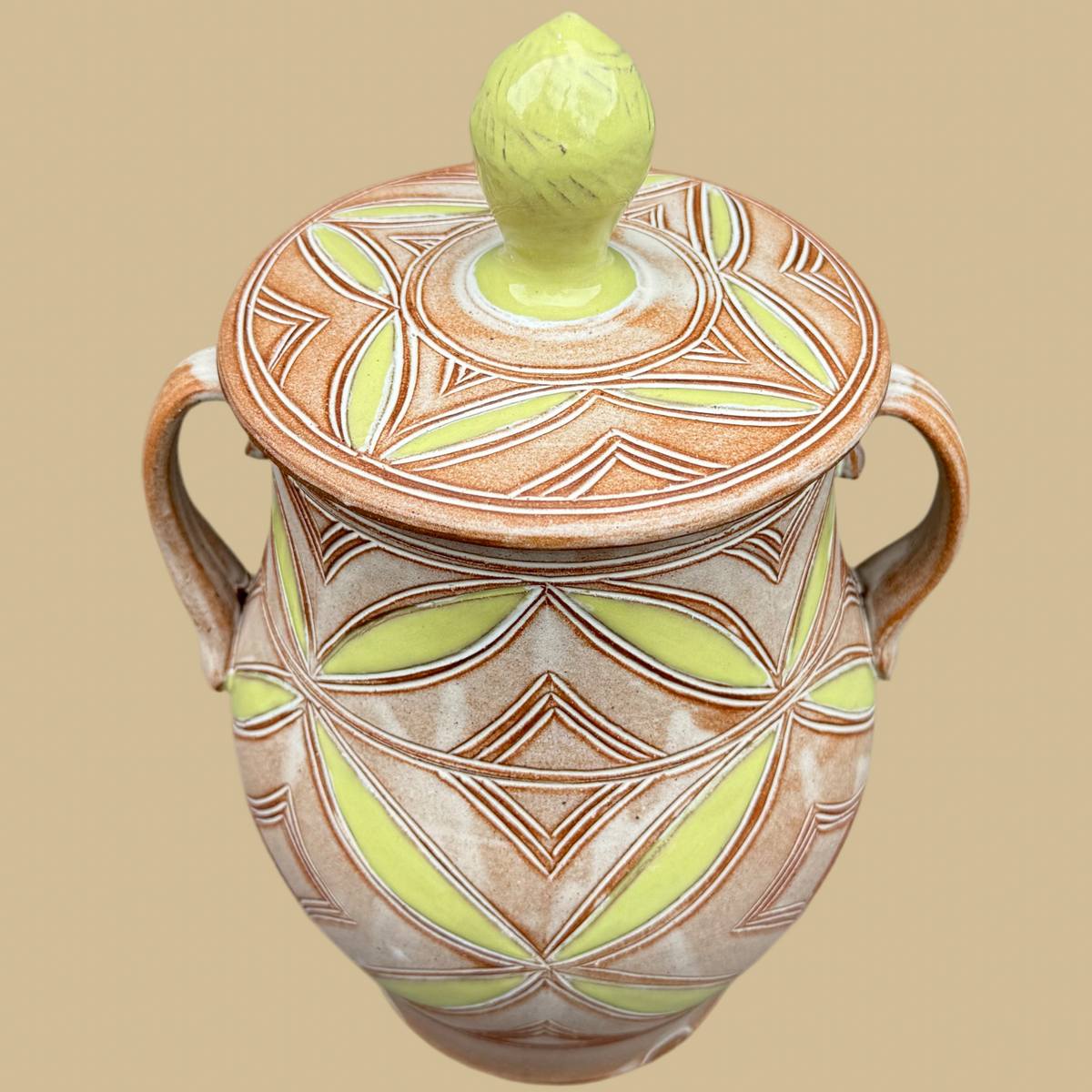 Green Kitchen Crock
