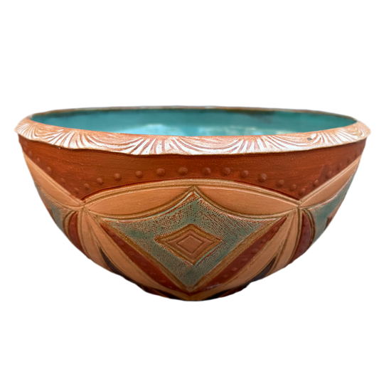 Earth Tone Serving Bowl