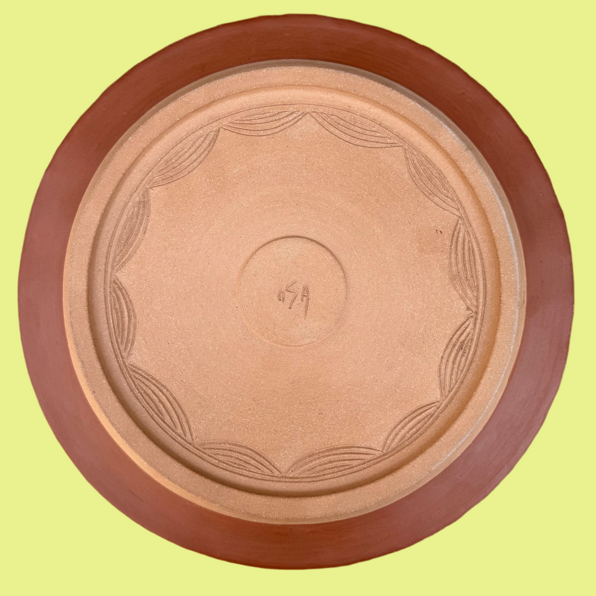 Earth Tone Rim Plate