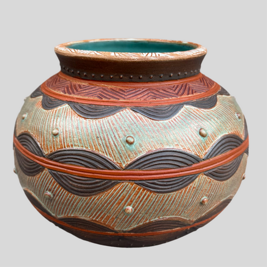 Earth Tone Rain Vase