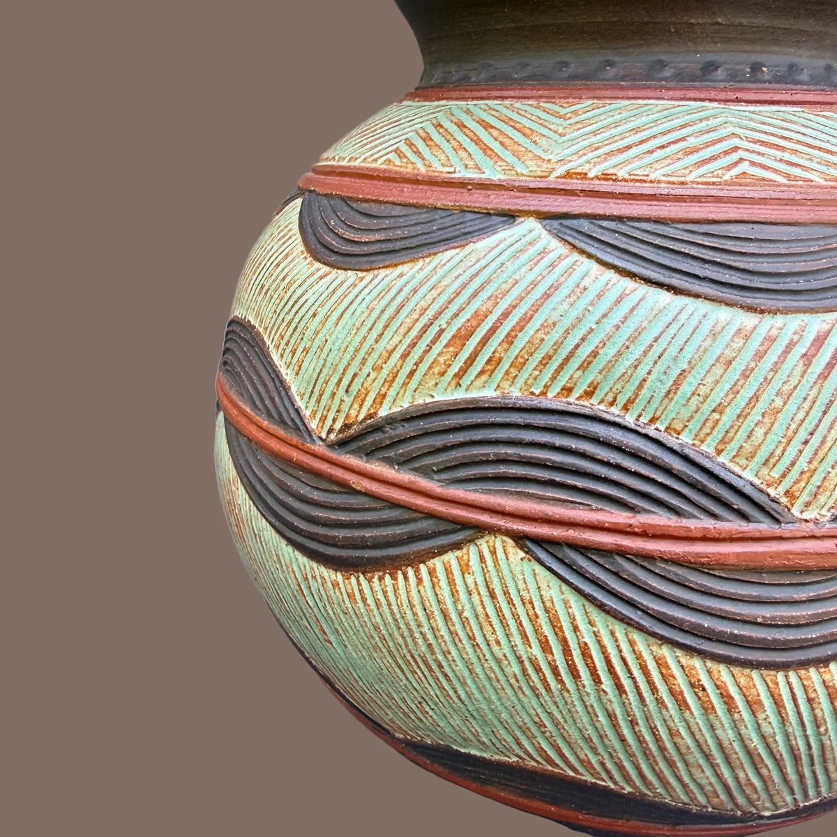 Earth Tone Rain Vase