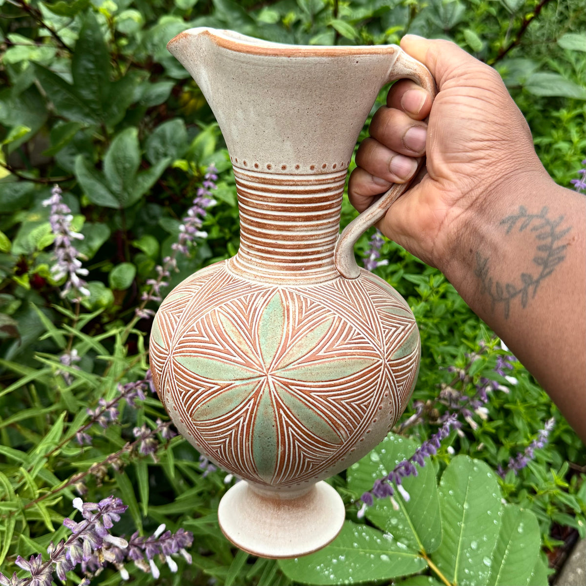 Pedestal Pitcher