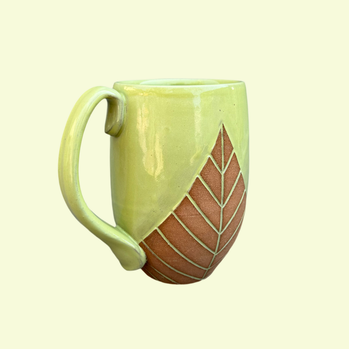 Green Leaf Mug